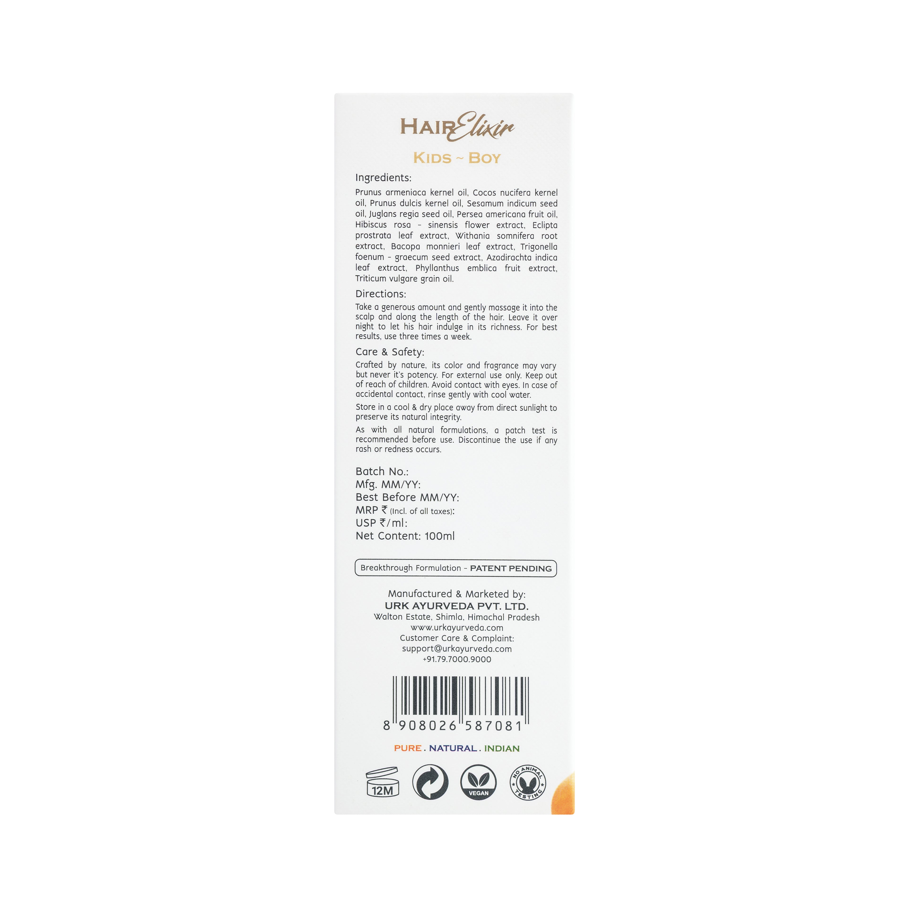 Hair Elixir – Kids (Boy) | Ritual of Strength and Adventure